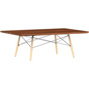 Eames Rectangular Dowel Leg Coffee Table Coffee Tables herman miller Santos Palisander +$650.00 Natural Maple Chrome +$15.00