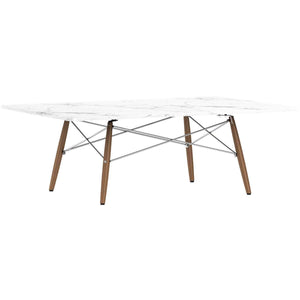Eames Rectangular Dowel Leg Coffee Table Coffee Tables herman miller Carrara Marble +$1420.00 Walnut +$30.00 Chrome +$15.00