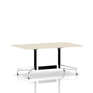 Eames Rectangular Table Dining Tables herman miller Black Umber Soft White Laminate 