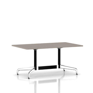 Eames Rectangular Table Dining Tables herman miller Black Umber Warm Grey Neutral Laminate 