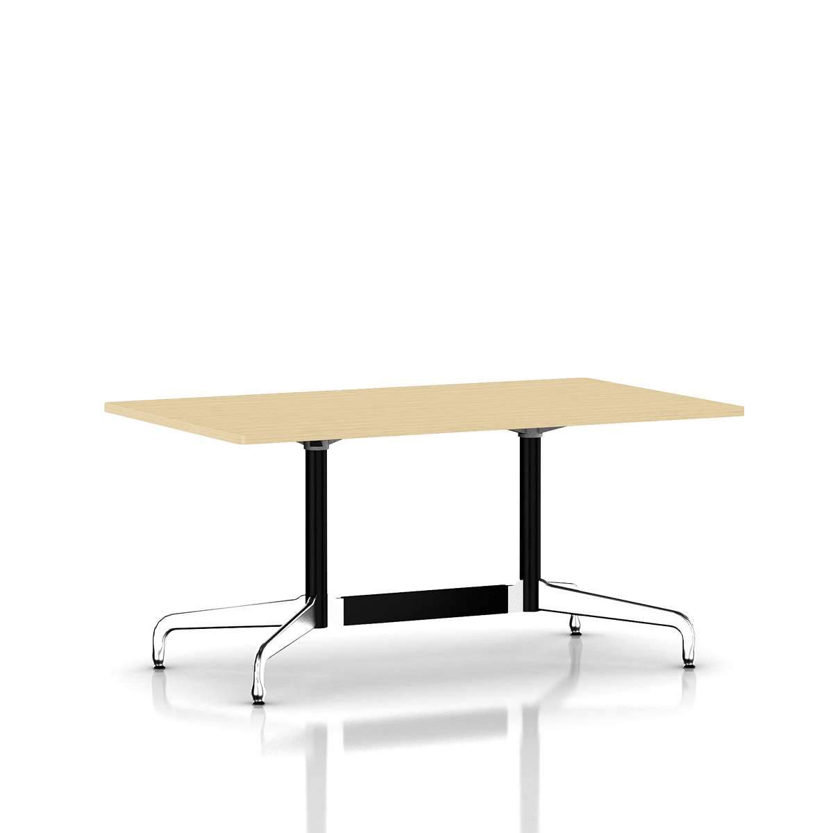 Eames Rectangular Table Dining Tables herman miller Black Umber Light Ash Veneer +$505.00 