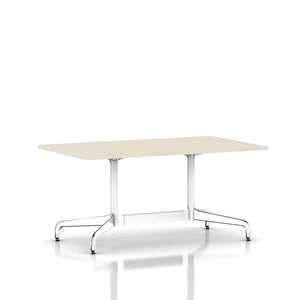 Eames Rectangular Table Dining Tables herman miller White Soft White Laminate 