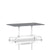 Eames Rectangular Table Dining Tables herman miller White Cool Grey Neutral Laminate 