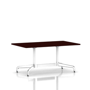Eames Rectangular Table Dining Tables herman miller White Dark Mahogany Veneer +$505.00 