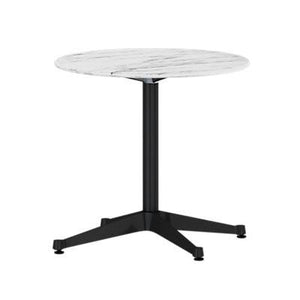 Eames Table Contract Base Round Outdoor 30" Dia. Outdoors herman miller 16-inches high Georgia Grey Marble Top Graphite Satin Base
