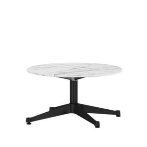 Eames Table Contract Base Round Outdoor 30" Dia. Outdoors herman miller 28 1/2-inches high Georgia Grey Marble Top Graphite Satin Base