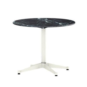 Eames Table Contract Base Round Outdoor 36" Dia. Outdoors herman miller 16-inches high Wisconsin Black Marble Top +$1550.00 White Base