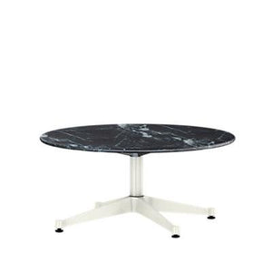 Eames Table Contract Base Round Outdoor 36" Dia. Outdoors herman miller 28 1/2-inches high Wisconsin Black Marble Top +$1550.00 White Base