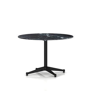 Eames Table Contract Base Round Outdoor 42" Dia. Outdoors herman miller 28 1/2-inches high Wisconsin Black Marble Top +$2475.00 Graphite Satin Base