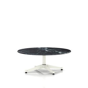Eames Table Contract Base Round Outdoor 42" Dia. Outdoors herman miller 16-inches high Wisconsin Black Marble Top +$2475.00 White Base
