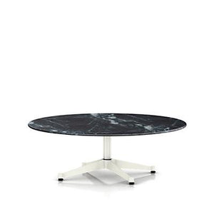 Eames Table Contract Base Round Outdoor 48" Dia. Outdoors herman miller 16-inches high Wisconsin Black Marble Top +$2815.00 White Base