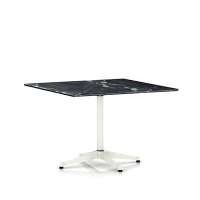 Eames Table Contract Base Square Outdoor Outdoors herman miller 42-inches deep X 42-inches wide Wisconsin Black Marble Top + $650 White Base