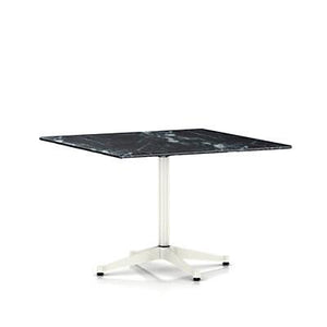Eames Table Contract Base Square Outdoor Outdoors herman miller 42-inches deep X 42-inches wide Wisconsin Black Marble Top + $650 White Base