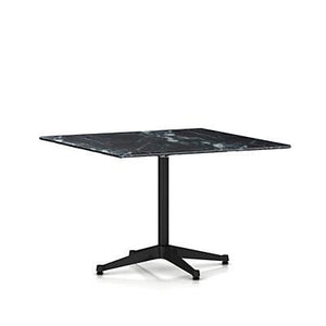 Eames Table Contract Base Square Outdoor Outdoors herman miller 42-inches deep X 42-inches wide Wisconsin Black Marble Top + $650 Graphite Satin Base