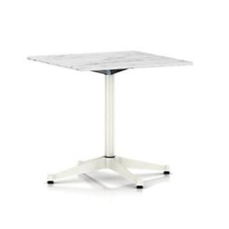 Eames Table Contract Base Square Outdoor Outdoors herman miller 30-inches deep X 30-inches wide Georgia Grey Marble Top White Base