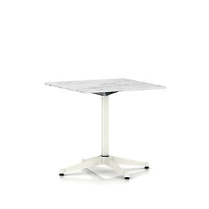 Eames Table Contract Base Square Outdoor Outdoors herman miller 30-inches deep X 30-inches wide Georgia Grey Marble Top White Base