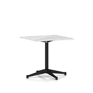 Eames Table Contract Base Square Outdoor Outdoors herman miller 30-inches deep X 30-inches wide Georgia Grey Marble Top Graphite Satin Base
