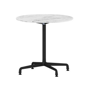 Eames Table Universal Base Round Outdoor 30" Dia. Outdoors herman miller 28 1/2-inches high Georgia Grey Marble Top Graphite Satin Base