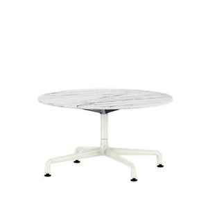 Eames Table Universal Base Round Outdoor 30" Dia. Outdoors herman miller 16-inches high Georgia Grey Marble Top White Base