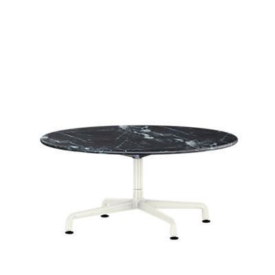 Eames Table Universal Base Round Outdoor 36" Dia. Outdoors herman miller 16-inches high Wisconsin Black Marble Top + $1550.00 White Base