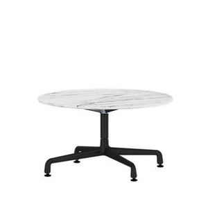 Eames Table Universal Base Round Outdoor 30" Dia. Outdoors herman miller 16-inches high Georgia Grey Marble Top Graphite Satin Base