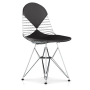 Eames Wire Chair with Bikini Pad Side/Dining herman miller Glides with Felt Bottom +$25.00 Cocoa Open Line Leather 