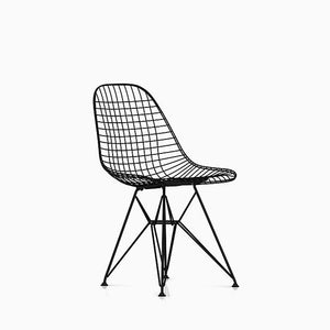 Eames Wire Chair Outdoor Outdoors herman miller Black Standard Glides 