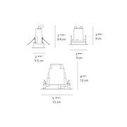 Ego Recessed Square Outdoor Ceiling Light ceiling lights Artemide 