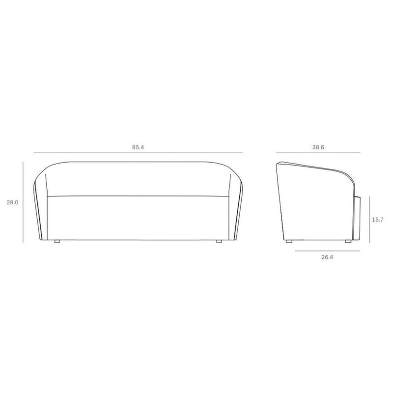 Ellipse 3 Seater Sofa Sofa Ethnicraft 