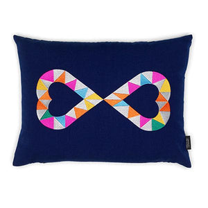 Embroidered Pillow Pillows Vitra Double Heart 2 
