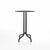 Emeco 1 Inch Bar Table - Round Top Coffee table Emeco Table Top 30" Black Powder Coated Aluminum Black Laminate Plywood