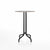 Emeco 1 Inch Bar Table - Round Top Coffee table Emeco Table Top 30" Black Powder Coated Aluminum Gray Laminate Plywood