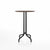 Emeco 1 Inch Bar Table - Round Top Coffee table Emeco Table Top 30" Black Powder Coated Aluminum Walnut Wood