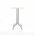 Emeco 1 Inch Bar Table - Round Top Coffee table Emeco Table Top 30" Brushed Aluminum Accoya Wood