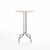 Emeco 1 Inch Bar Table - Round Top Coffee table Emeco Table Top 30" Brushed Aluminum Ash Wood