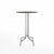 Emeco 1 Inch Bar Table - Round Top Coffee table Emeco Table Top 30" Brushed Aluminum Black Laminate Plywood