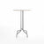 Emeco 1 Inch Bar Table - Round Top Coffee table Emeco Table Top 30" Brushed Aluminum White Laminate Plywood