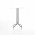 Emeco 1 Inch Bar Table - Round Top Coffee table Emeco Table Top 30" Brushed Aluminum White Laminate Plywood