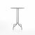 Emeco 1 Inch Bar Table - Round Top Coffee table Emeco Table Top 30" Brushed Aluminum Gray Laminate Plywood