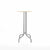 Emeco 1 Inch Bar Table - Round Top Coffee table Emeco Table Top 24" Brushed Aluminum Accoya Wood