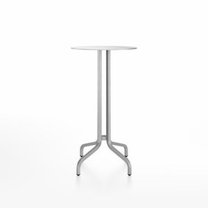 Emeco 1 Inch Bar Table - Round Top Coffee table Emeco Table Top 24" Brushed Aluminum Brushed Aluminum