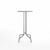 Emeco 1 Inch Bar Table - Round Top Coffee table Emeco Table Top 24" Brushed Aluminum Gray Laminate Plywood