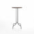 Emeco 1 Inch Bar Table - Round Top Coffee table Emeco Table Top 24" Brushed Aluminum Walnut Wood