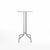 Emeco 1 Inch Bar Table - Round Top Coffee table Emeco Table Top 24" Brushed Aluminum White Laminate Plywood