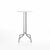 Emeco 1 Inch Bar Table - Round Top Coffee table Emeco Table Top 24" Brushed Aluminum White HPL