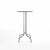 Emeco 1 Inch Bar Table - Round Top Coffee table Emeco Table Top 24" Brushed Aluminum Gray HPL