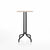 Emeco 1 Inch Bar Table - Square Top Coffee table Emeco Table Top 24" Black Powder Coated Aluminum Ash Wood