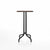 Emeco 1 Inch Bar Table - Square Top Coffee table Emeco Table Top 24" Black Powder Coated Aluminum Walnut Wood