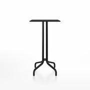 Emeco 1 Inch Bar Table - Square Top Coffee table Emeco Table Top 24" Black Powder Coated Aluminum Black HPL