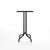 Emeco 1 Inch Bar Table - Square Top Coffee table Emeco Table Top 24" Black Powder Coated Aluminum Black HPL